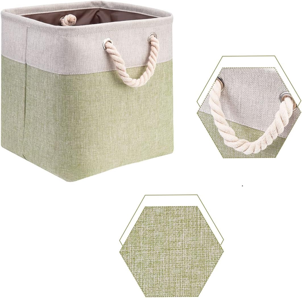 i BKGOO 3Pack Large Foldable Storage Bins，Collapsible Sturdy Cationic Fabric Organizing Storage