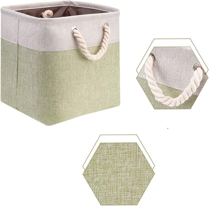 i BKGOO 3Pack Large Foldable Storage Bins，Collapsible Sturdy Cationic Fabric Organizing Storage