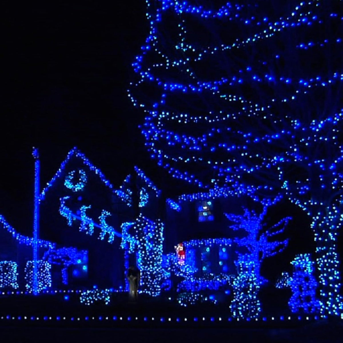 Dazzle Bright Outdoor Christmas String Lights, 1000 LED 328 FT Plug in Fairy Light with Remote