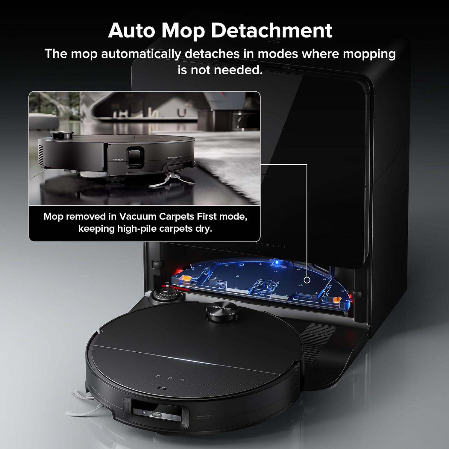 roborock Saros 10 Robot Vacuum and Mop, 22,000Pa Suction, AI Obstacle Avoidance, 3.14-inch Ultra