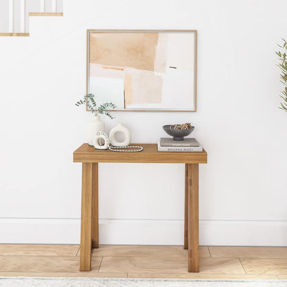Plank+Beam Solid Wood Console Table, 36 Inch, Sofa Table, Narrow Entryway Table for Hallway, Behind