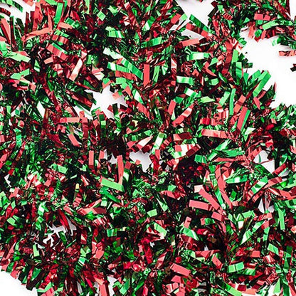 Anderson's Red & Green Metallic Tinsel Twist for Trailer Or Golf Cart, 4 inches Wide x 25 ft Long