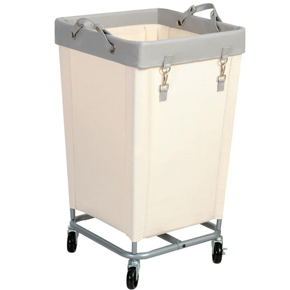 STO STO Laundry Hamper with Wheels, 160L Rolling Laundry Sorter Cart with Heavy Duty Steel Frame