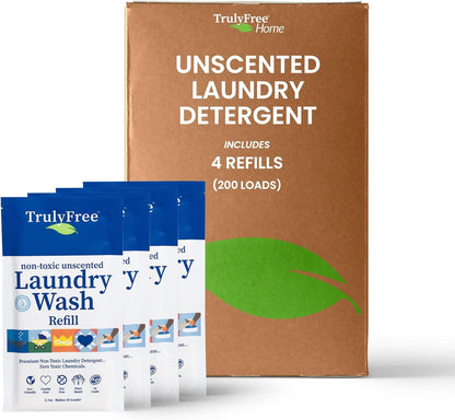 Laundry Wash Detergent for Sensitive Skin | Gentle & Safe for Baby Clothes | Plant-Based, Natural