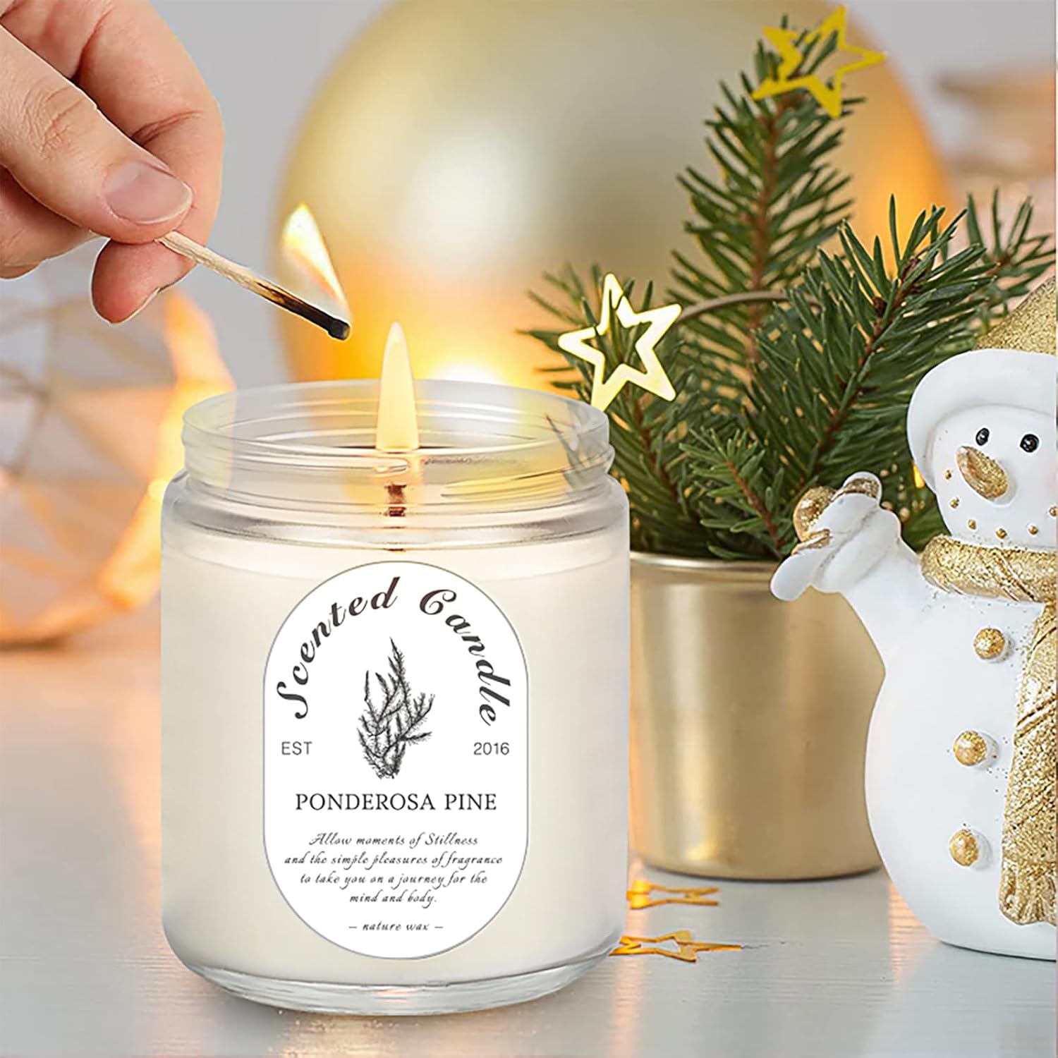 4 Pack Candles for Home Scented, Lavender Candles, 28 oz 200 Hour Long Lasting Aromatherapy Candle