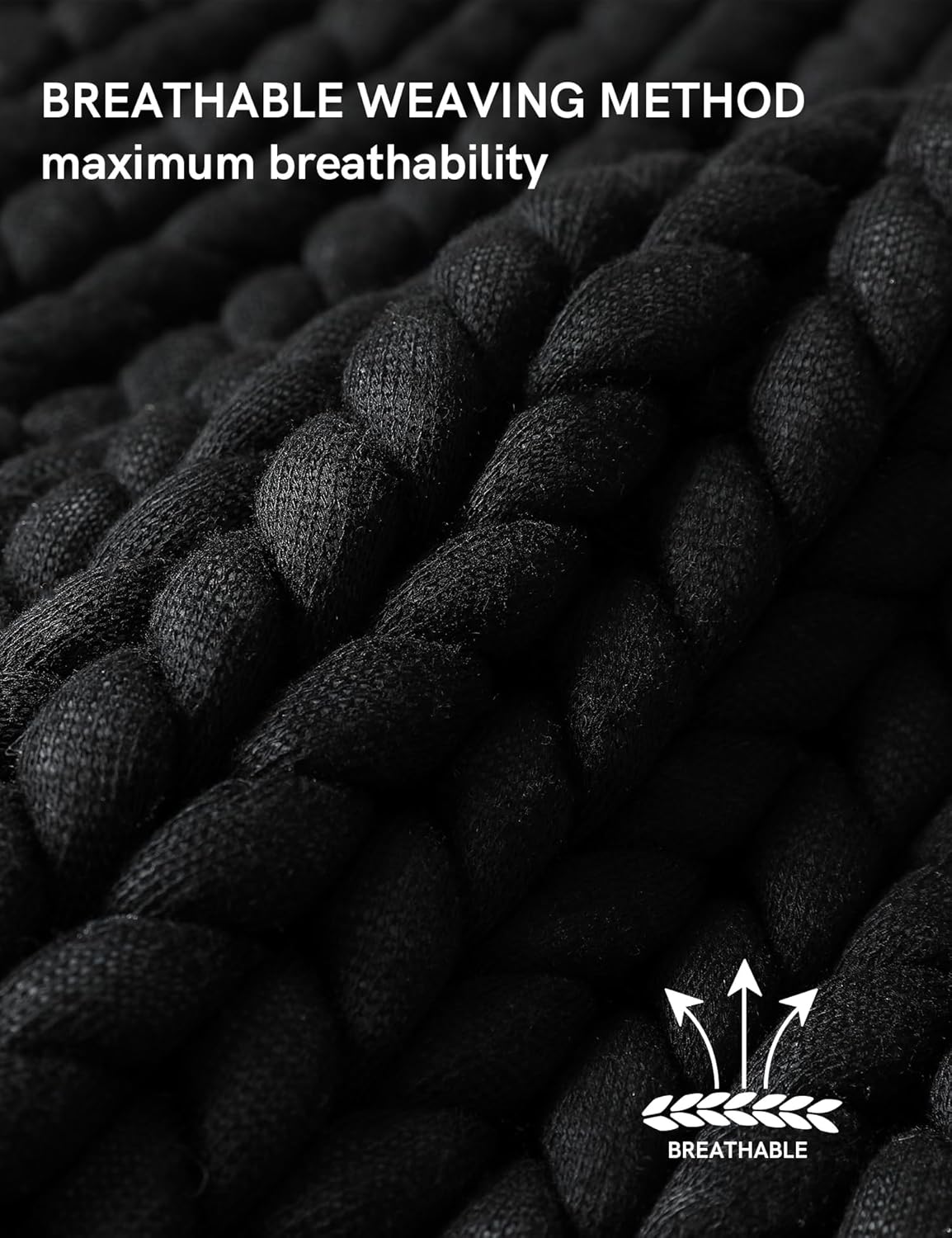 YnM Chunky Throw Blanket, Medium-Weight, Hand Knitted, Skin Friendly, Ventilated and Breathable