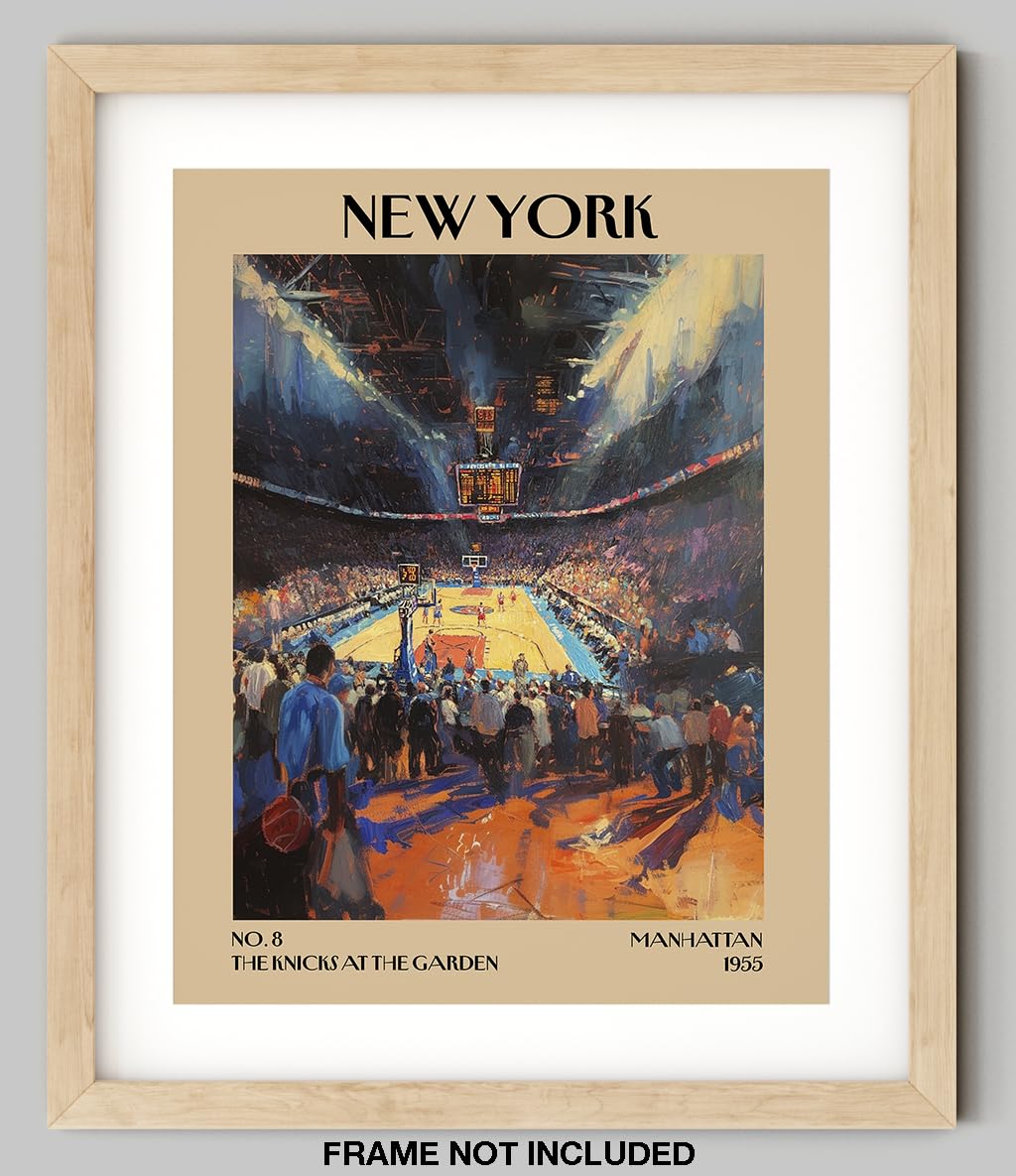 Retro Vintage New York Wall Art Print - 11x14 Unframed Poster - New York City Souvenirs, Cute