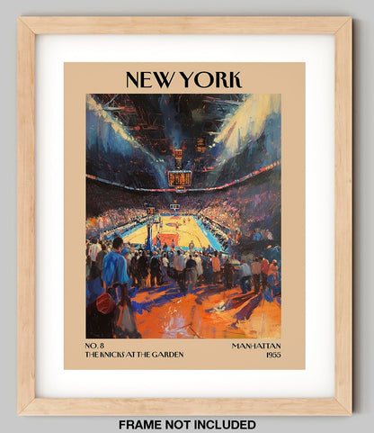 Retro Vintage New York Wall Art Print - 11x14 Unframed Poster - New York City Souvenirs, Cute