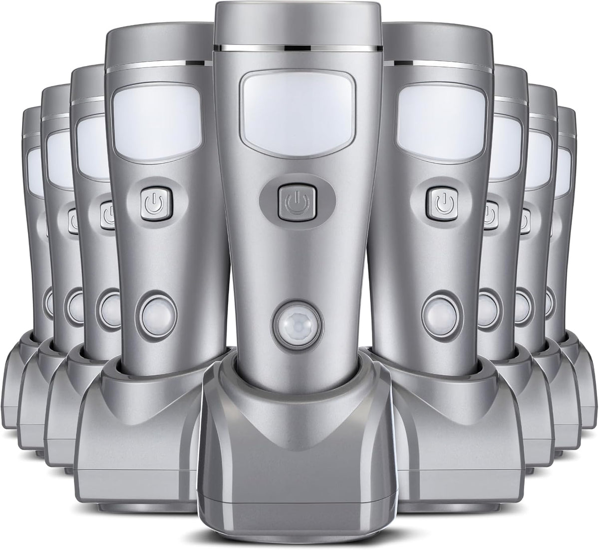 Enhon 9 Pack 4 in 1 LED Emergency Lights for Home Power Failure, Rechargeable Plug in Flashlight