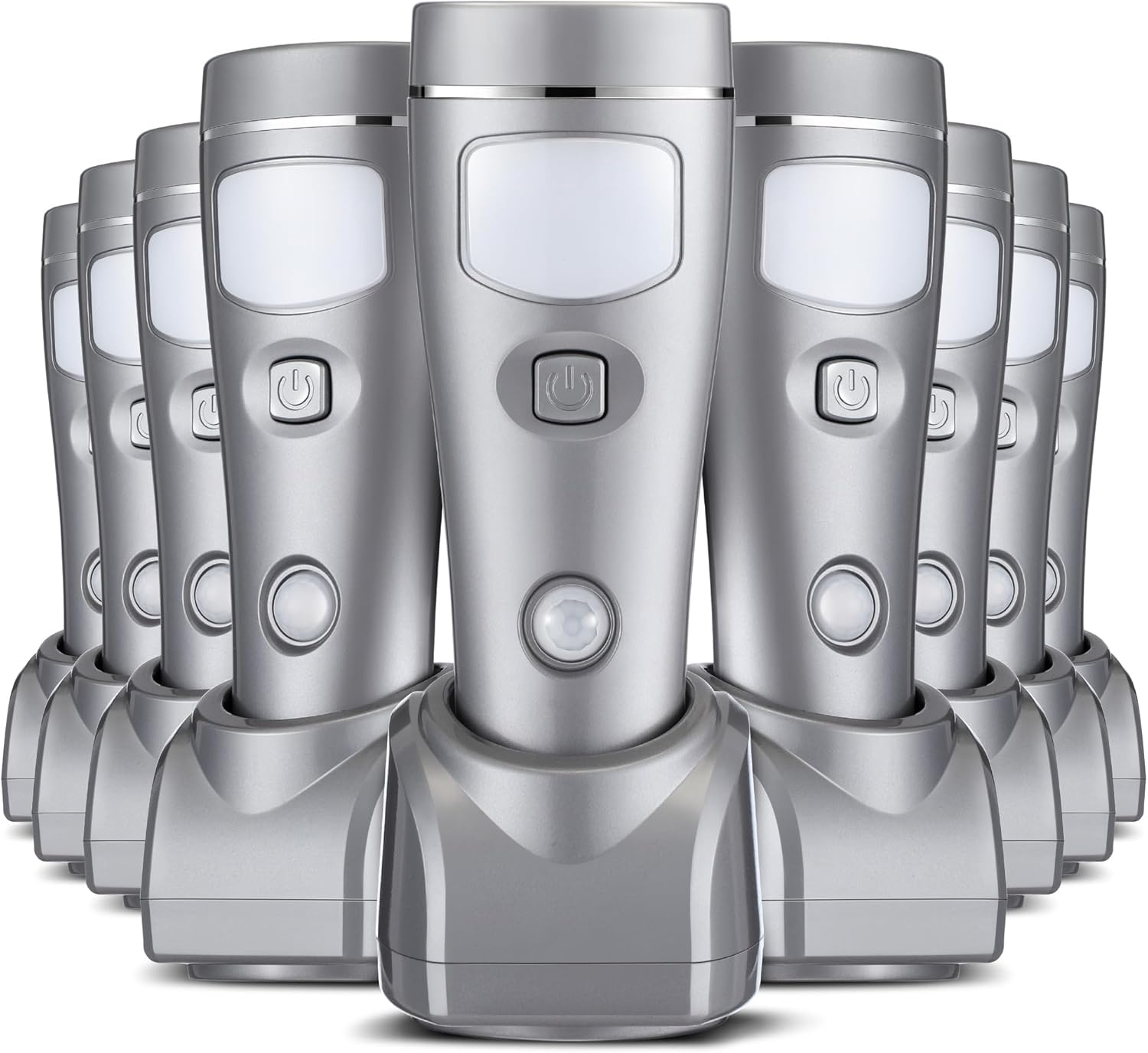 Enhon 9 Pack 4 in 1 LED Emergency Lights for Home Power Failure, Rechargeable Plug in Flashlight
