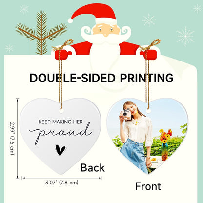 Personalized Keep Making Her Proud Ornament, Memorial Gifts for Loss of Mom Grandmother, Sympathy