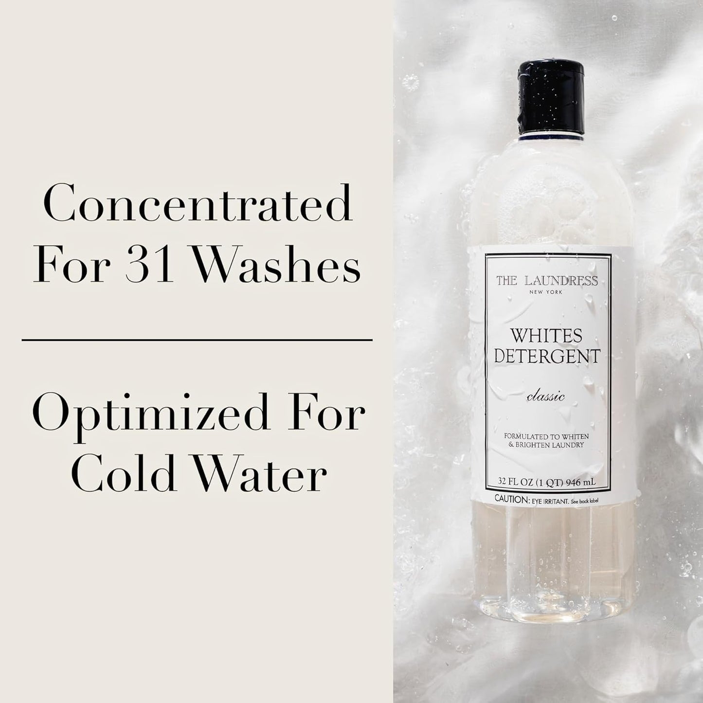 The Laundress Whites Detergent, Concentrated Laundry Detergent Liquid, Whiten & Brighten Clothes
