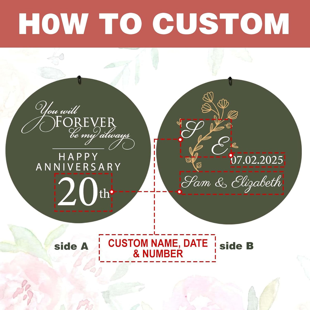 ASTARIN 20th Tree of Life Wind Chimes, Personalized Wind Chimes for Cople Women Men, Couple Gifts