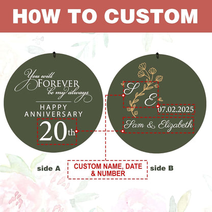 ASTARIN 20th Tree of Life Wind Chimes, Personalized Wind Chimes for Cople Women Men, Couple Gifts