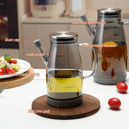 Large Glass Oil Dispenser Bottle for Kitchen Cooking Recipiente Para Aceite De Cocina Olive Oil