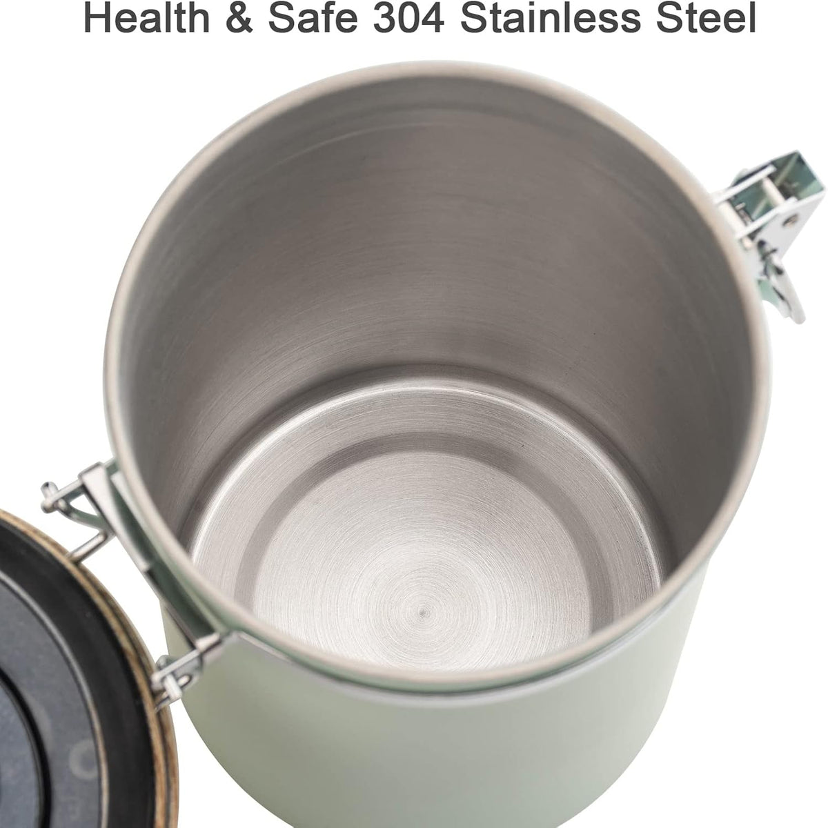 TEDSWAIT Coffee Canisters Airtight Coffee Bean Storage Container Kitchen Stainless Steel Food