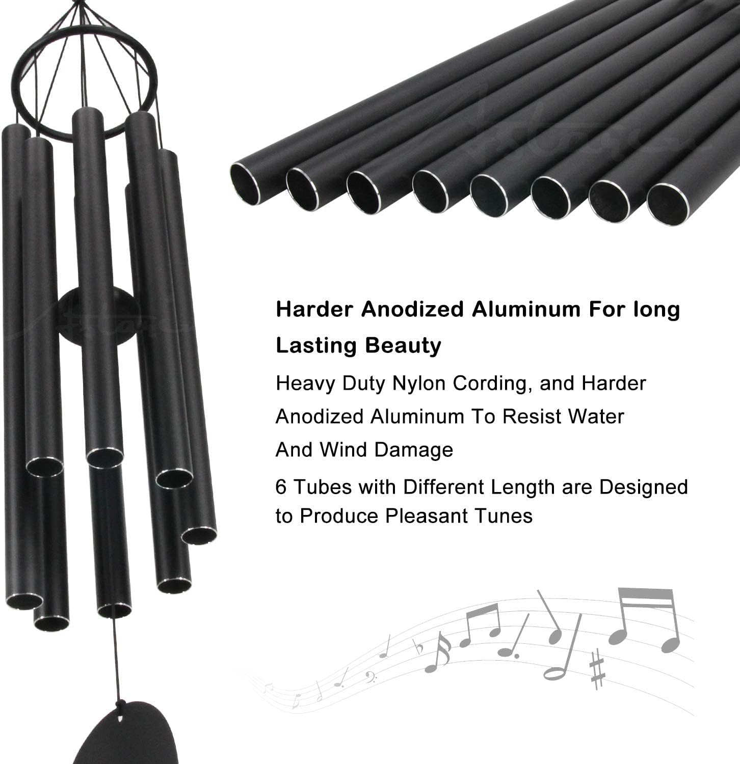 ASTARIN Large Wind Chimes for Outside(38 inch), Sympathy Wind Chimes Outdoor Clearance with 8