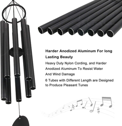 ASTARIN Large Wind Chimes for Outside(38 inch), Sympathy Wind Chimes Outdoor Clearance with 8