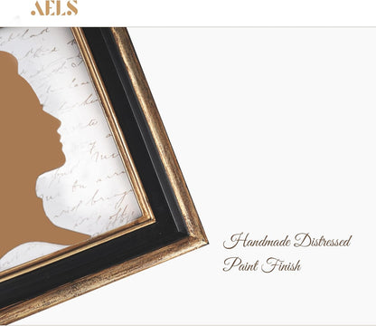 AELS 4x4 Inch Vintage Picture Frame, Elegant Luxury Antique Photo Frames with Glass Front, Photo