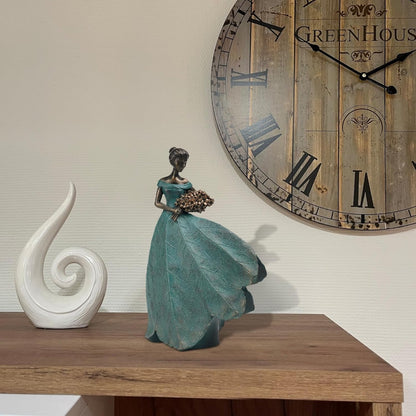 Guichifun Fairy Statue Collection Home Decoration - Leaf Angel Girls Resin Modern Table Decor for
