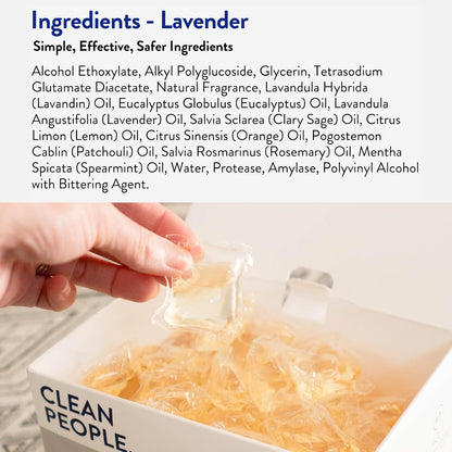 The Clean People Laundry Detergent Pods - Hypoallergenic Laundry Pods - Ultra Concentrated