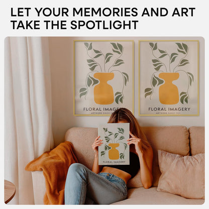 Homeforia 16 x 20 Picture Frame Gold, High End Metal 16x20 Poster Frames with Mat 11x14 Photo, 16 x