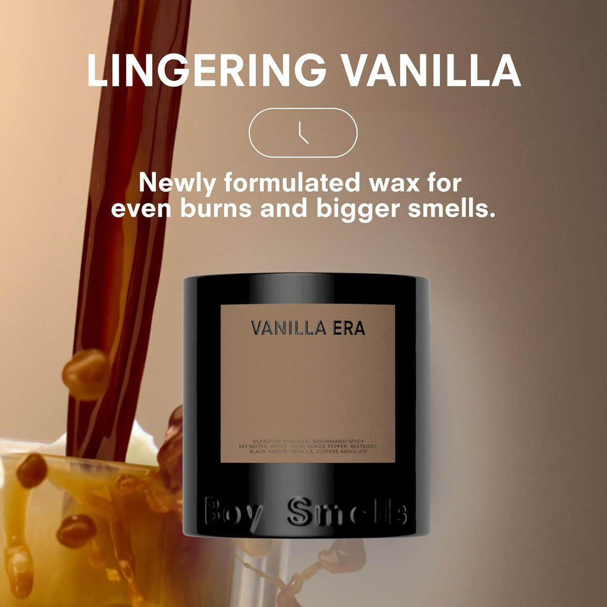 Boy Smells - Vanilla Era Scented Candles for Men and Women - 8.5 oz - Soy, Coconut Wax Candle Blend