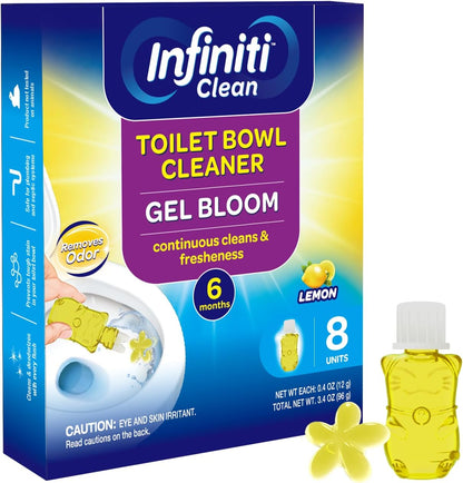 Toilet Gel Stamp - 8 Packs Toilet Bowl Cleaner Gel with Automatic Click, Freshener for Toilet
