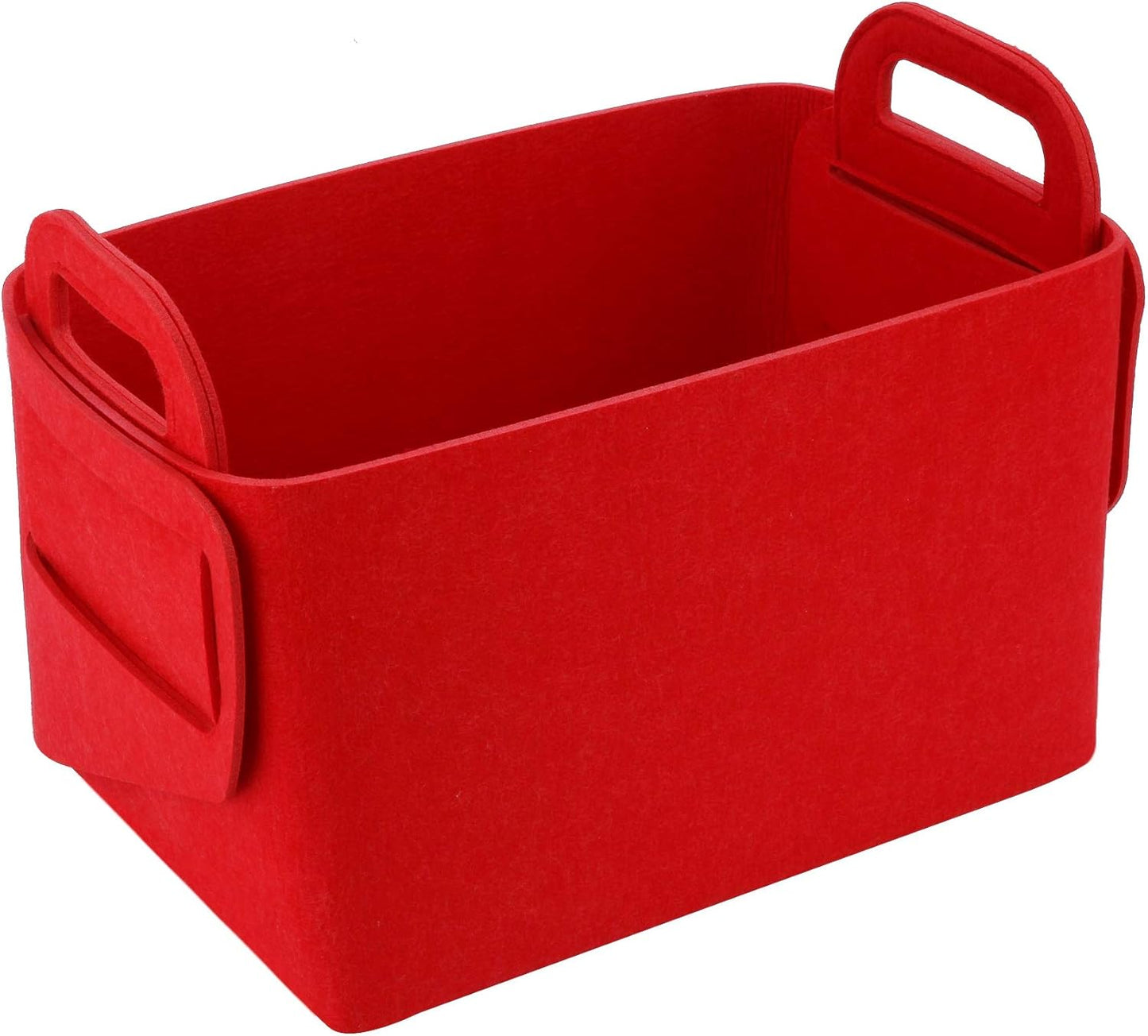 Minoisome Storage Basket Felt Storage Bin Collapsible& Convenient Box Organizer with Carry Handles