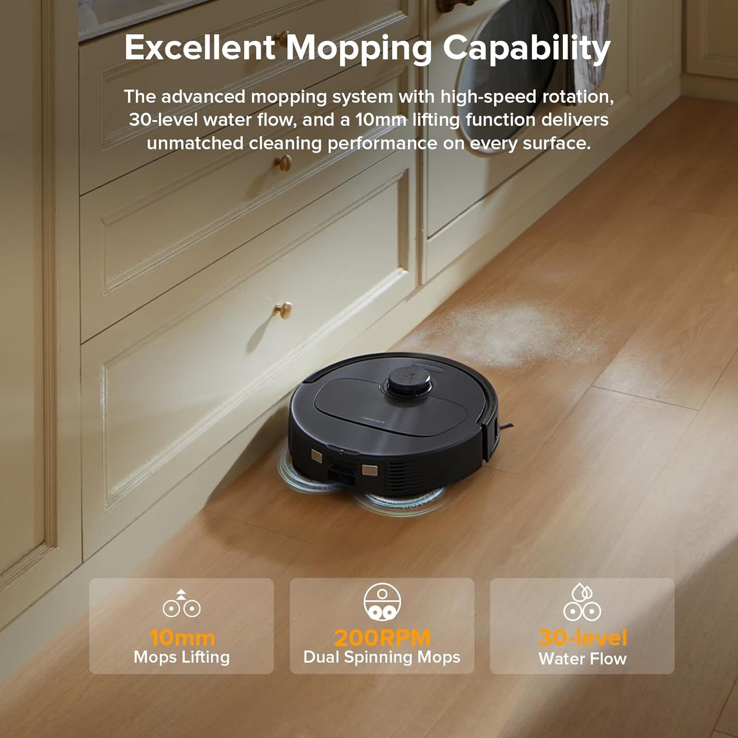 roborock Qrevo Series Robot Vacuum and Mop, 8000Pa Suction, Upgraded from Qrevo S, Anti-Tangle