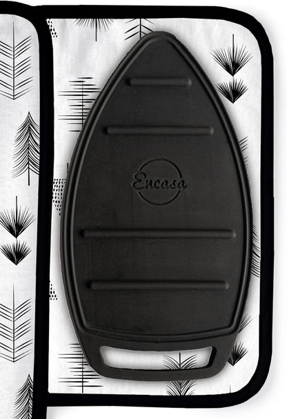 Encasa Homes Ironing Mat/Pad (Small 28"x20") with 3mm Padding & Silicone Iron Rest for Steam
