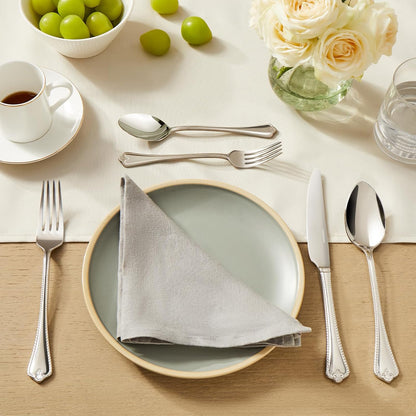 KINGSTONE Silverware Set, 40-piece 18/10 Stainless Steel Flatware Set Cutlery Set for 8, for