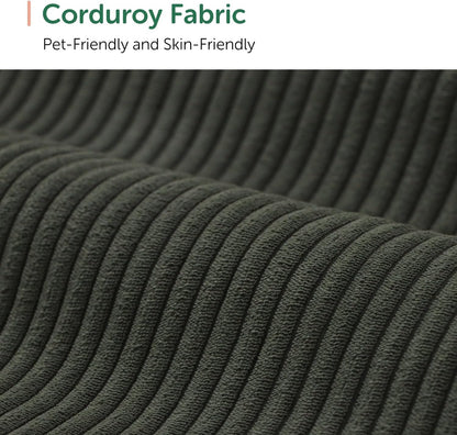 HONBAY Corduroy Modular Sectional Couch with Storage L-Shaped Sectional Couches for Living Room 6