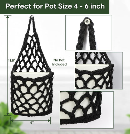 2PK Wall Planters for Indoor Plants, Macrame Plant Hanger | Wall Planter, Plant Hanger, Hanging