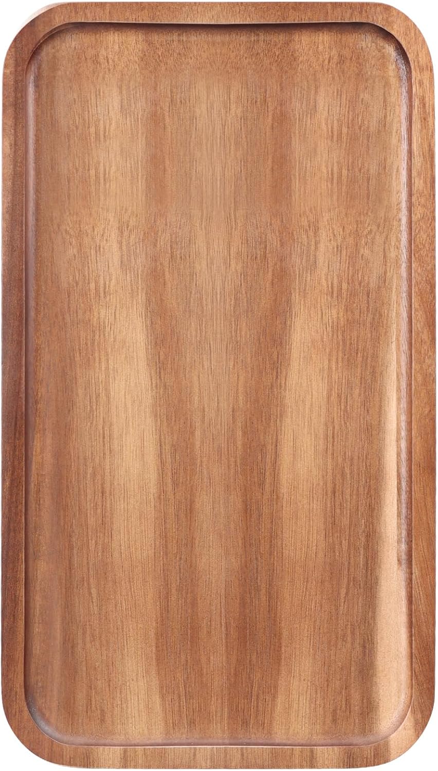 Medium Acacia Wood Serving Trays Long Charcuterie Boards Wood Snack Platter Rectangular Cookie