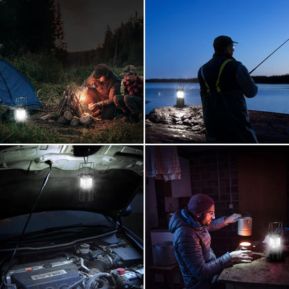 Lepro LED Camping Lanterns Battery Powered, Collapsible, IPX4 Water Resistant, Outdoor Portable