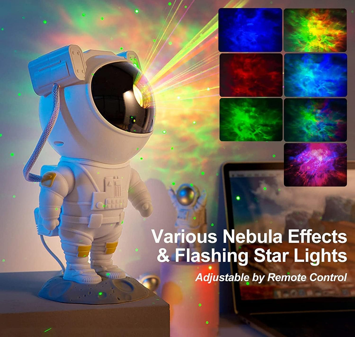 SFOUR Astronaut Galaxy Projector Night Light，Lights for Bedroom,Kids Room Decor Aesthetic