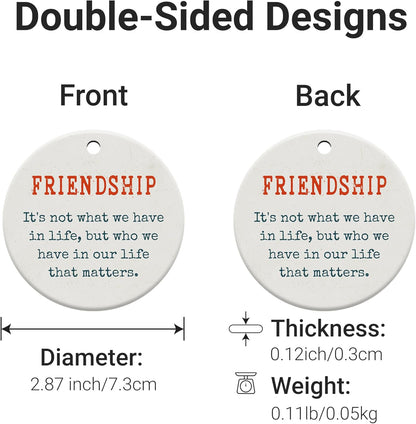 Friendship Gifts for Women, Best Friend, Funny, Work Besties, Sister, Friend Ornaments for Women