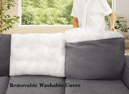 L Lengend Vansen Modular Sectional Sofa U Shaped Couch with Ottoman Modern Reversible Corner