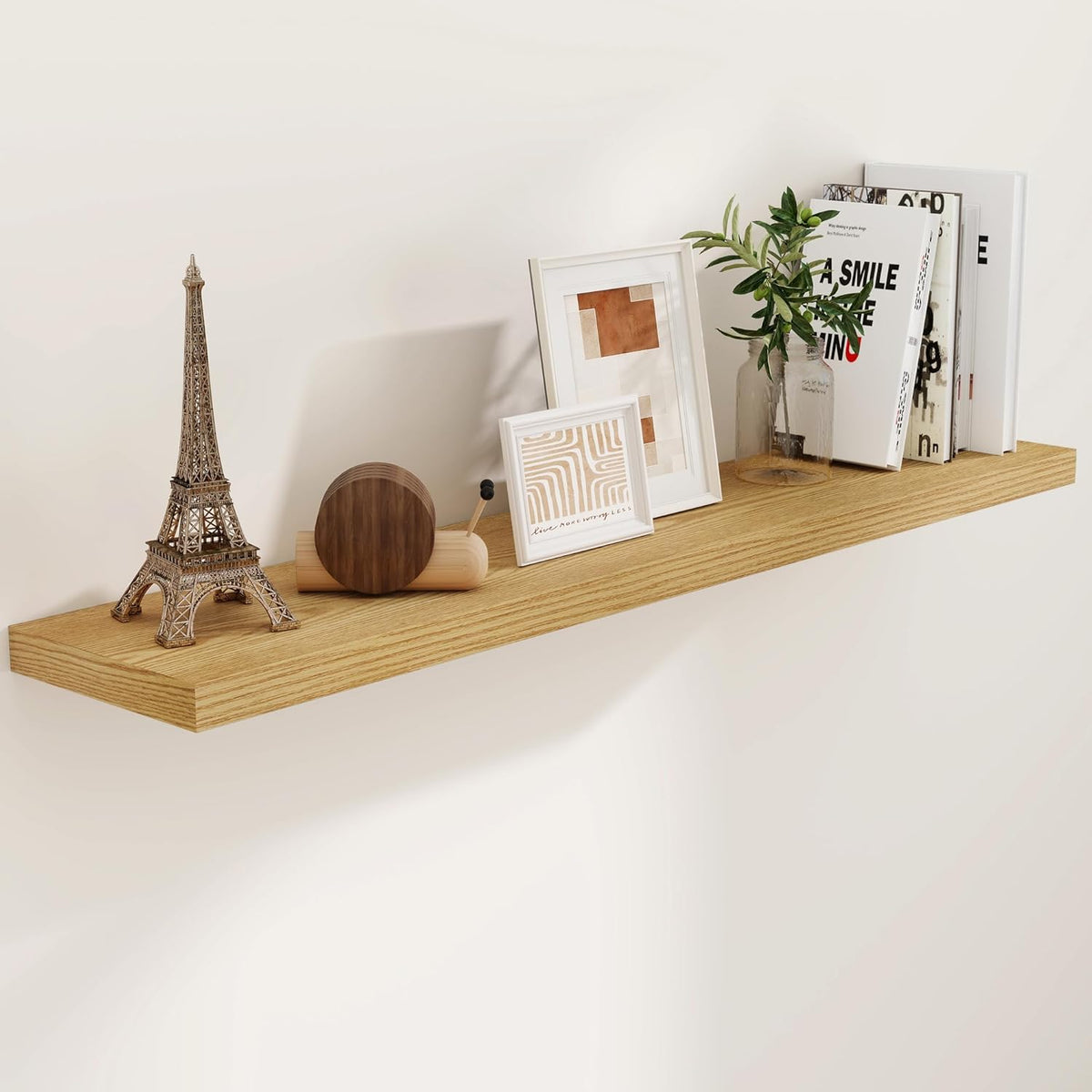 Floating Shelves 55 Inch Long, 55"W x 9"D Wall Shelf Invisible Bracket, 9 Inch Deep Floating Shelf