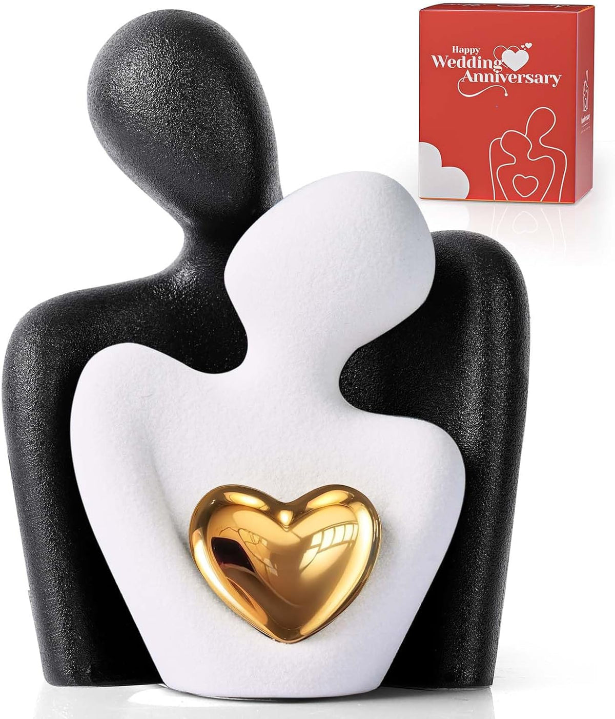XMGZQ Mini Couple Statue Tv Stand Decor Items for Living Room Home Decor,Bedroom Decor for Couples