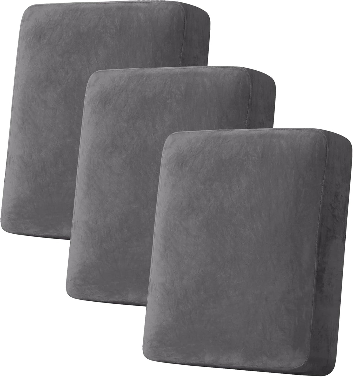 H.VERSAILTEX Velvet Stretch Couch Cushion Cover Plush Cushion Slipcover for Chair Loveseat Sofa
