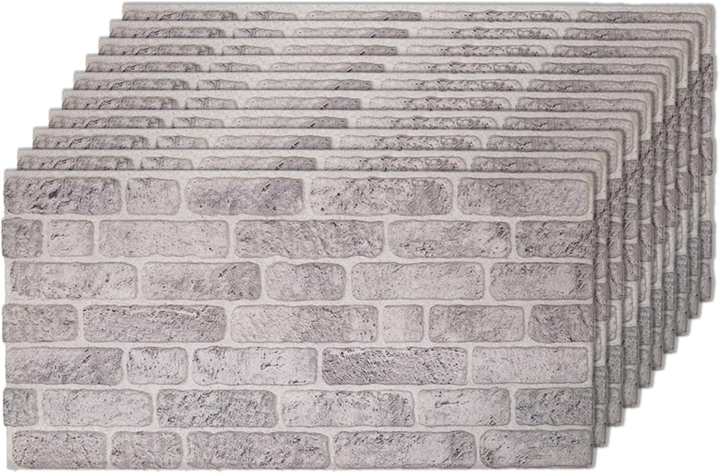 IZODEKOR 3D Wall Panels Brick Effect - Cladding, Stone Look, Styrofoam Facing for Living Room