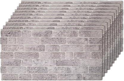 IZODEKOR 3D Wall Panels Brick Effect - Cladding, Stone Look, Styrofoam Facing for Living Room
