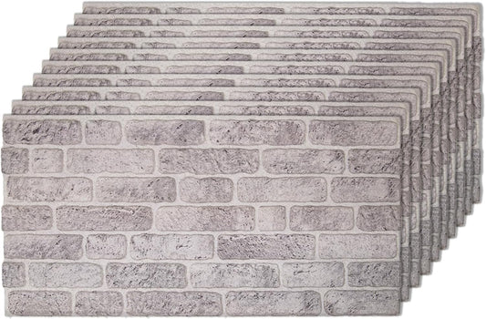 IZODEKOR 3D Wall Panels Brick Effect - Cladding, Stone Look, Styrofoam Facing for Living Room
