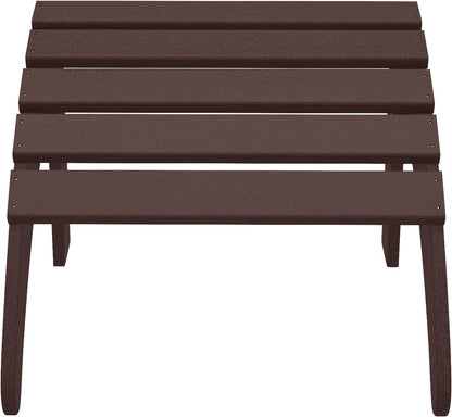 WestinTrends Outdoor Ottoman, Patio Adirondack Ottoman Foot Rest, All Weather Poly Lumber Folding