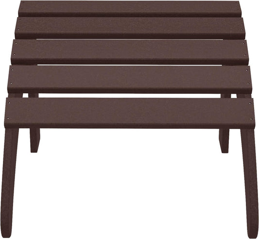 WestinTrends Outdoor Ottoman, Patio Adirondack Ottoman Foot Rest, All Weather Poly Lumber Folding