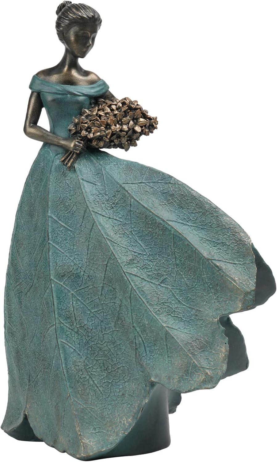 Guichifun Fairy Statue Collection Home Decoration - Leaf Angel Girls Resin Home Garden Patio Decor