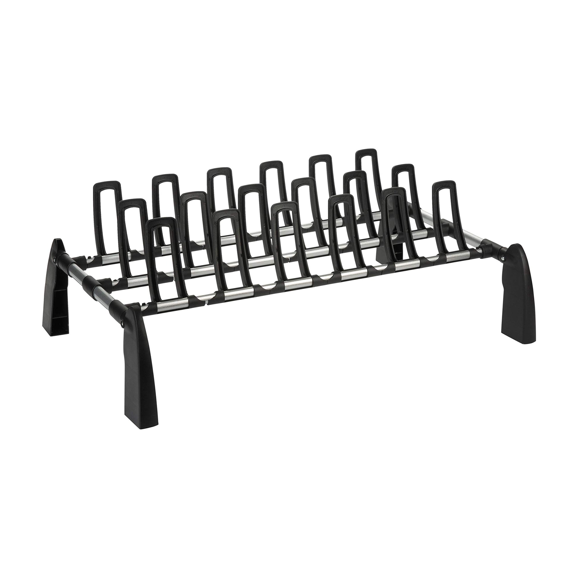 Organize It All 9 Pair Floor Shoe Rack | Storage and Organization | Great For Bedroom | Entryway |