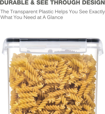 Medium Food Storage Containers with Lids Airtight 3.6L /121.7Oz, for Flour, Sugar, Baking Supply